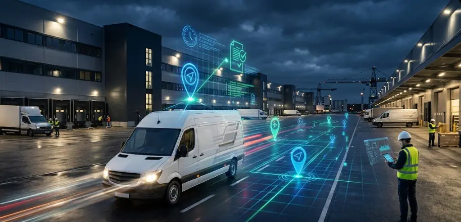 Suivi technologique et optimisation numérique d'une flotte de transport express B2B